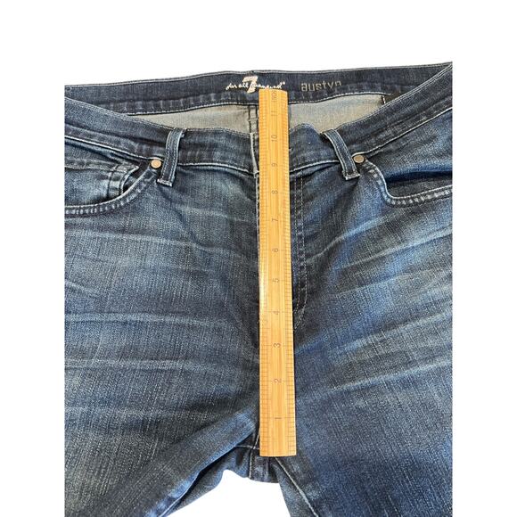 7 For All Mankind Austyn Straight Crop Jeans Women Size 36 Mid-Rise 28.5"Inseam - Picture 10 of 11